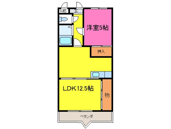 サンモ－ル井田の物件間取画像